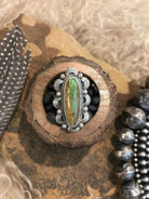 The Victory Ring 3, Sz 8-Rings-Calli Co., Turquoise and Silver Jewelry, Native American Handmade, Zuni Tribe, Navajo Tribe, Brock Texas