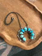 The Friona Naja Necklace, 2-Necklaces-Calli Co., Turquoise and Silver Jewelry, Native American Handmade, Zuni Tribe, Navajo Tribe, Brock Texas