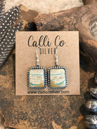 The Turquoise Dangle Earrings, 20-Earrings-Calli Co., Turquoise and Silver Jewelry, Native American Handmade, Zuni Tribe, Navajo Tribe, Brock Texas