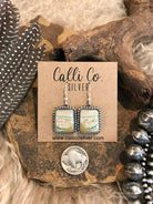 The Turquoise Dangle Earrings, 20-Earrings-Calli Co., Turquoise and Silver Jewelry, Native American Handmade, Zuni Tribe, Navajo Tribe, Brock Texas