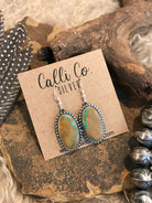 The Turquoise Dangle Earrings, 21-Earrings-Calli Co., Turquoise and Silver Jewelry, Native American Handmade, Zuni Tribe, Navajo Tribe, Brock Texas