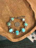 The Kiona Link Bracelet, 2-Bracelets & Cuffs-Calli Co., Turquoise and Silver Jewelry, Native American Handmade, Zuni Tribe, Navajo Tribe, Brock Texas