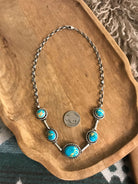 The Sutton Necklace, 1-Necklaces-Calli Co., Turquoise and Silver Jewelry, Native American Handmade, Zuni Tribe, Navajo Tribe, Brock Texas