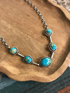The Sutton Necklace, 1-Necklaces-Calli Co., Turquoise and Silver Jewelry, Native American Handmade, Zuni Tribe, Navajo Tribe, Brock Texas