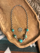 The Sutton Necklace, 2-Necklaces-Calli Co., Turquoise and Silver Jewelry, Native American Handmade, Zuni Tribe, Navajo Tribe, Brock Texas