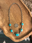 The Sutton Necklace, 3-Necklaces-Calli Co., Turquoise and Silver Jewelry, Native American Handmade, Zuni Tribe, Navajo Tribe, Brock Texas