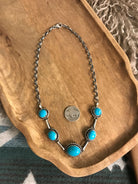 The Sutton Necklace, 4-Necklaces-Calli Co., Turquoise and Silver Jewelry, Native American Handmade, Zuni Tribe, Navajo Tribe, Brock Texas