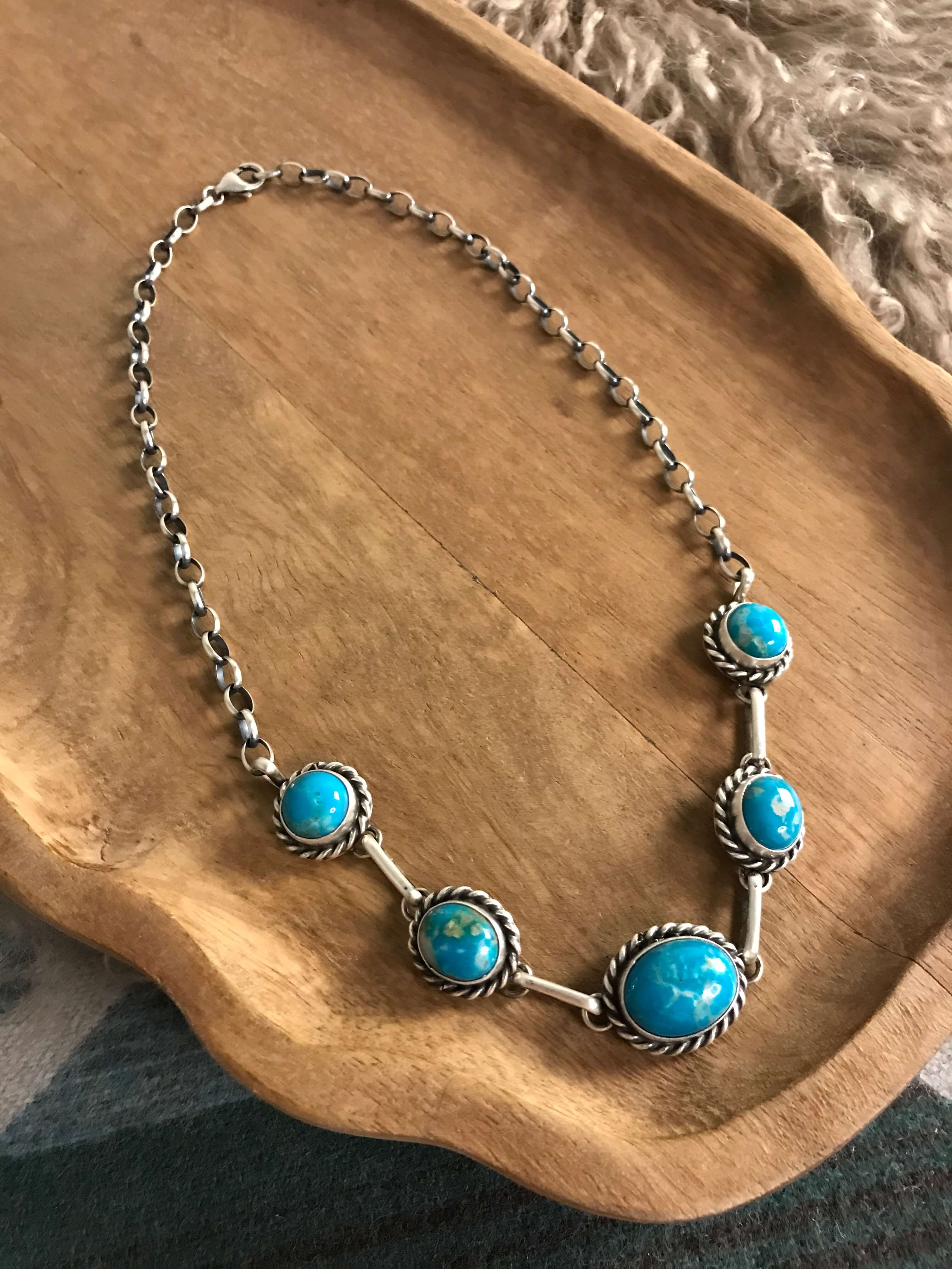 The Sutton Necklace, 5-Necklaces-Calli Co., Turquoise and Silver Jewelry, Native American Handmade, Zuni Tribe, Navajo Tribe, Brock Texas