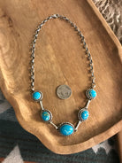 The Sutton Necklace, 5 xx-Necklaces-Calli Co., Turquoise and Silver Jewelry, Native American Handmade, Zuni Tribe, Navajo Tribe, Brock Texas