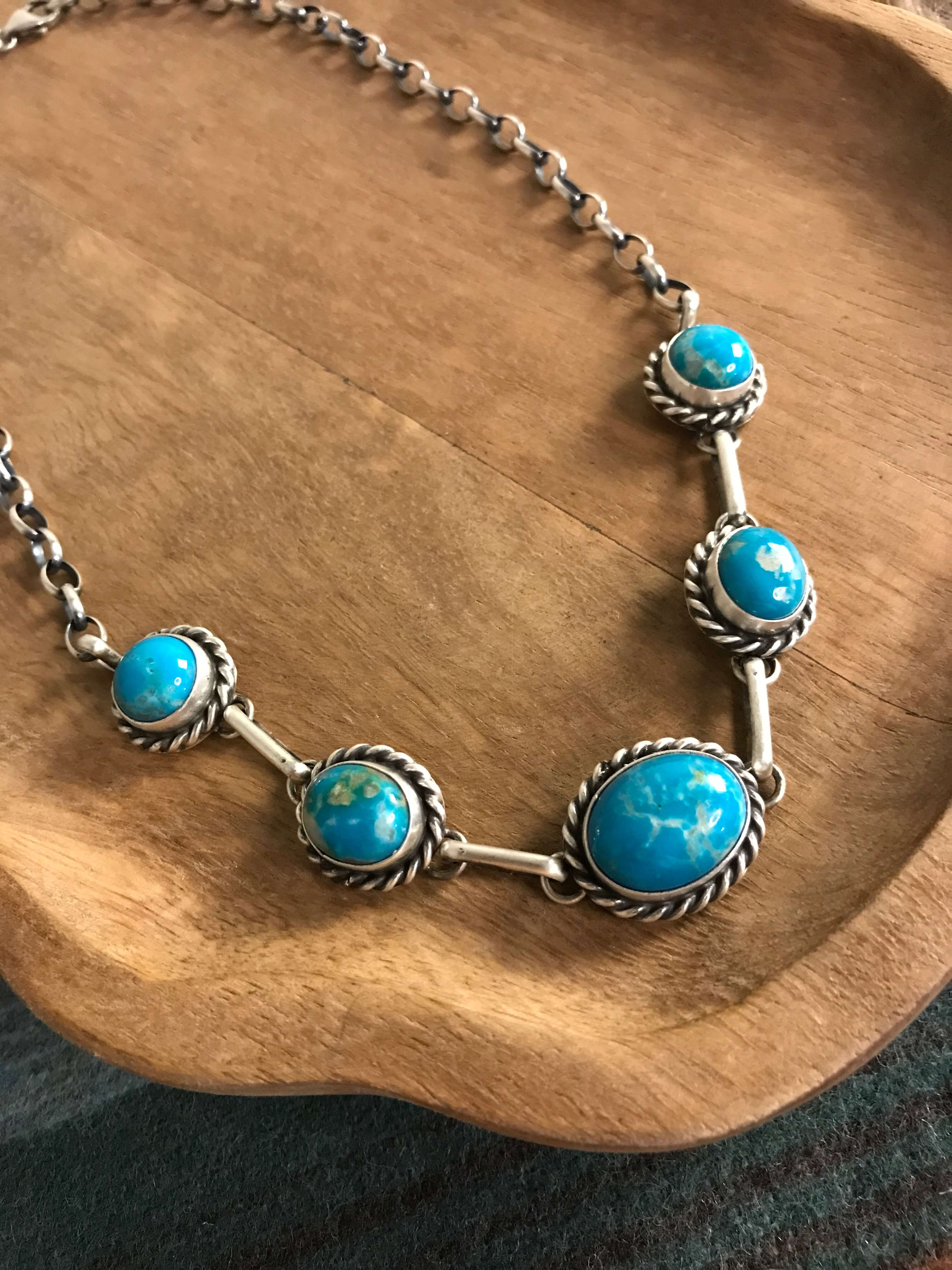 The Sutton Necklace, 5-Necklaces-Calli Co., Turquoise and Silver Jewelry, Native American Handmade, Zuni Tribe, Navajo Tribe, Brock Texas