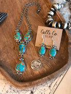 The Lariat Necklace Set, 6-Necklaces-Calli Co., Turquoise and Silver Jewelry, Native American Handmade, Zuni Tribe, Navajo Tribe, Brock Texas