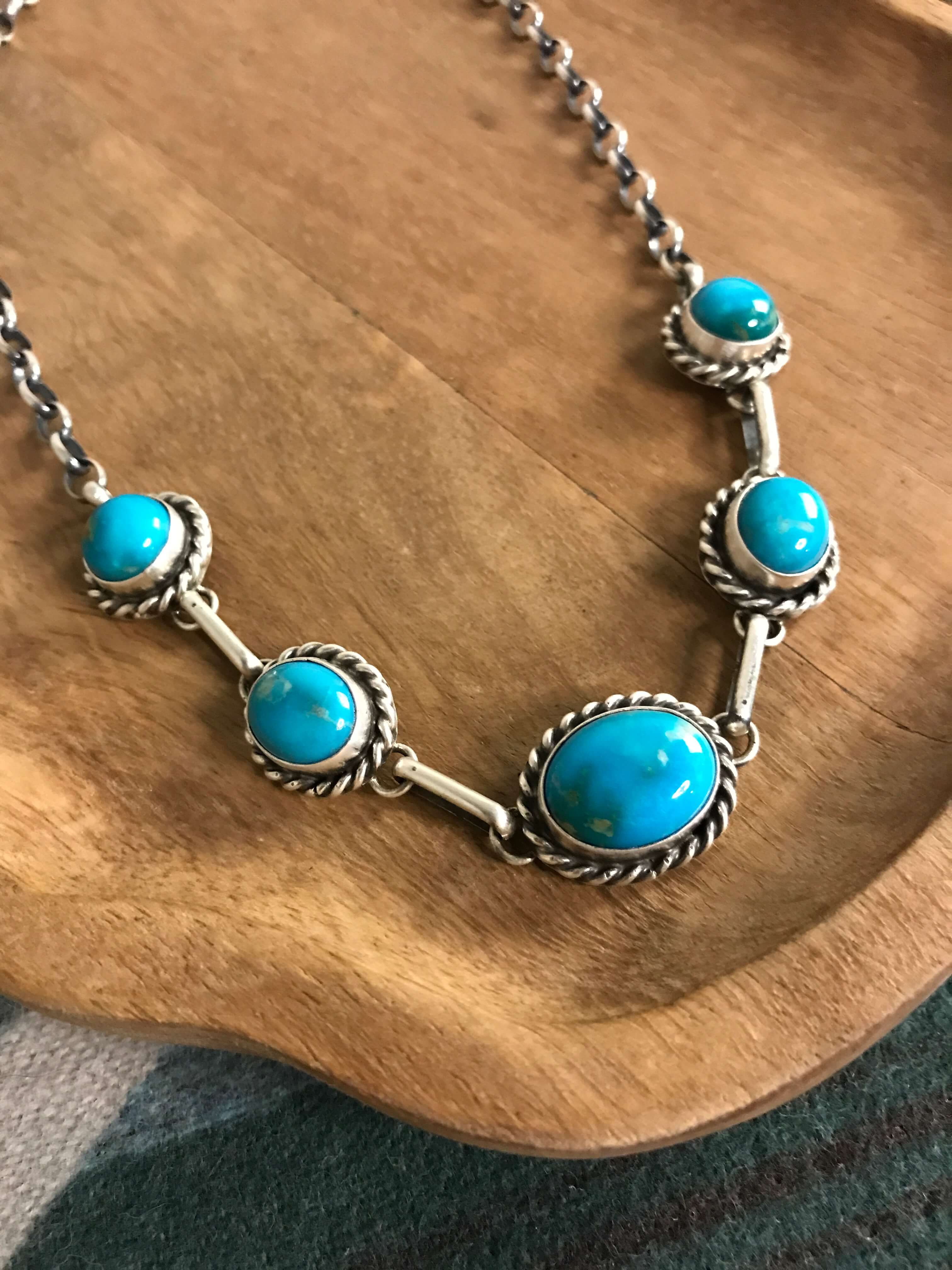 The Sutton Necklace, 7-Necklaces-Calli Co., Turquoise and Silver Jewelry, Native American Handmade, Zuni Tribe, Navajo Tribe, Brock Texas
