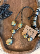 The Lariat Necklace Set, 8-Necklaces-Calli Co., Turquoise and Silver Jewelry, Native American Handmade, Zuni Tribe, Navajo Tribe, Brock Texas