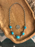 The Sutton Necklace, 8-Necklaces-Calli Co., Turquoise and Silver Jewelry, Native American Handmade, Zuni Tribe, Navajo Tribe, Brock Texas
