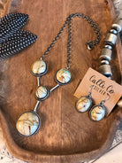 The Buckeye Lariat Necklace Set-Necklaces-Calli Co., Turquoise and Silver Jewelry, Native American Handmade, Zuni Tribe, Navajo Tribe, Brock Texas