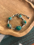 The Hamilton Link Bracelet, 1-Bracelets & Cuffs-Calli Co., Turquoise and Silver Jewelry, Native American Handmade, Zuni Tribe, Navajo Tribe, Brock Texas