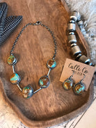 The Boulder Necklace Set, 3-Necklaces-Calli Co., Turquoise and Silver Jewelry, Native American Handmade, Zuni Tribe, Navajo Tribe, Brock Texas