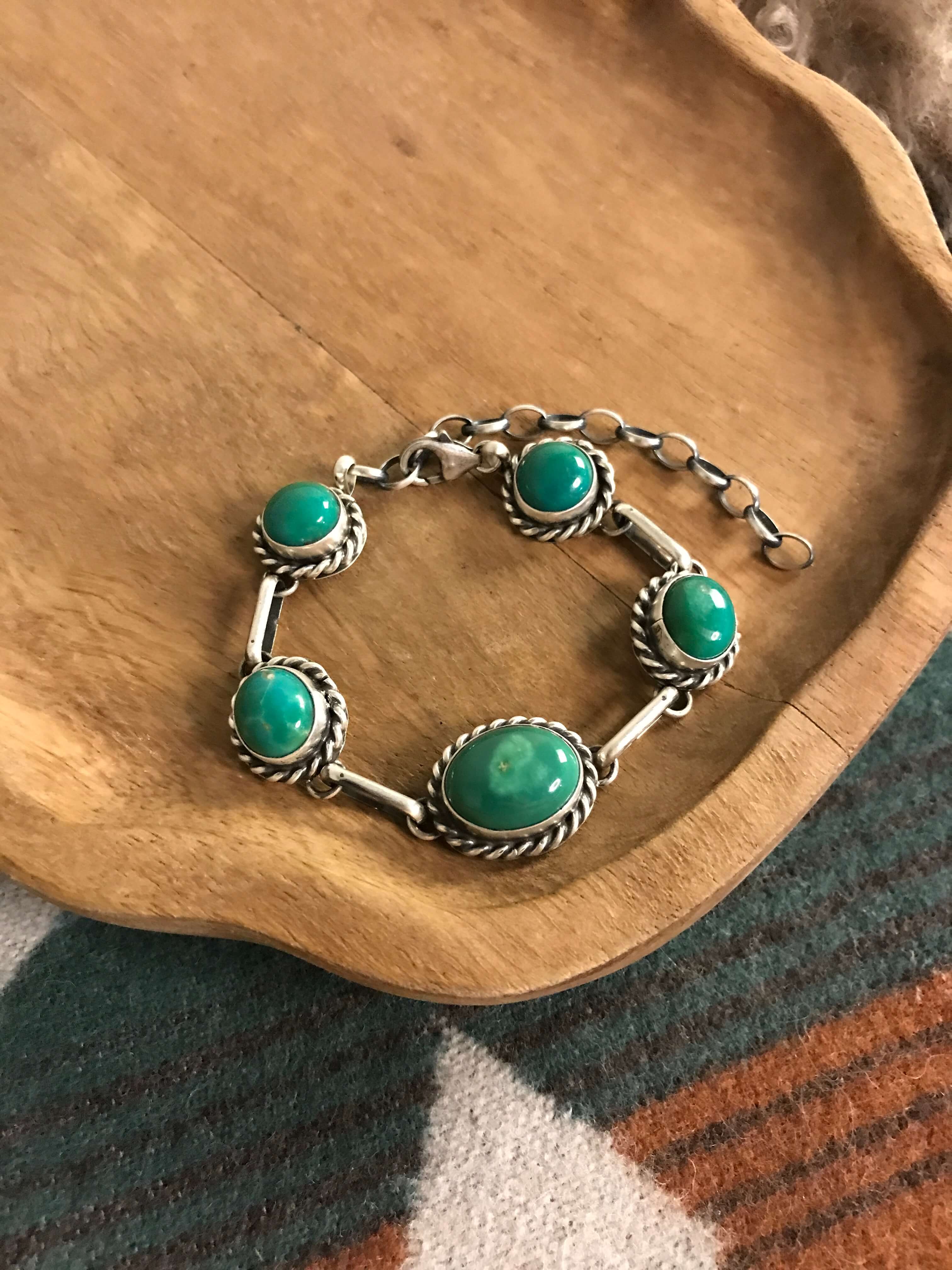 The Hamilton Link Bracelet, 6-Bracelets & Cuffs-Calli Co., Turquoise and Silver Jewelry, Native American Handmade, Zuni Tribe, Navajo Tribe, Brock Texas