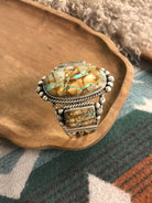 The Fredonia Turquoise Cuff, 6-Bracelets & Cuffs-Calli Co., Turquoise and Silver Jewelry, Native American Handmade, Zuni Tribe, Navajo Tribe, Brock Texas