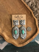 The Bonfouca Earrings, 1 xx-Earrings-Calli Co., Turquoise and Silver Jewelry, Native American Handmade, Zuni Tribe, Navajo Tribe, Brock Texas