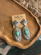 The Bonfouca Earrings, 2 xx-Earrings-Calli Co., Turquoise and Silver Jewelry, Native American Handmade, Zuni Tribe, Navajo Tribe, Brock Texas