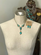 The Lariat Necklace Set, 6-Necklaces-Calli Co., Turquoise and Silver Jewelry, Native American Handmade, Zuni Tribe, Navajo Tribe, Brock Texas