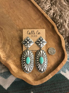 The Bonfouca Earrings, 2 xx-Earrings-Calli Co., Turquoise and Silver Jewelry, Native American Handmade, Zuni Tribe, Navajo Tribe, Brock Texas