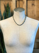 The Shiloh Necklace, 17"-Necklaces-Calli Co., Turquoise and Silver Jewelry, Native American Handmade, Zuni Tribe, Navajo Tribe, Brock Texas