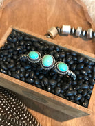 The Triple Stone Braid Cuff, 1-Bracelets & Cuffs-Calli Co., Turquoise and Silver Jewelry, Native American Handmade, Zuni Tribe, Navajo Tribe, Brock Texas