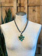 The Cumberland Pendant-Pendants-Calli Co., Turquoise and Silver Jewelry, Native American Handmade, Zuni Tribe, Navajo Tribe, Brock Texas