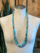 The Tuscola 34" Statement Necklace, 4 xx-Necklaces-Calli Co., Turquoise and Silver Jewelry, Native American Handmade, Zuni Tribe, Navajo Tribe, Brock Texas