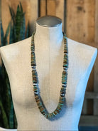 The Tuscola 34" Statement Necklace, 3-Necklaces-Calli Co., Turquoise and Silver Jewelry, Native American Handmade, Zuni Tribe, Navajo Tribe, Brock Texas