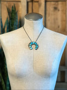 The Friona Naja Necklace, 2-Necklaces-Calli Co., Turquoise and Silver Jewelry, Native American Handmade, Zuni Tribe, Navajo Tribe, Brock Texas
