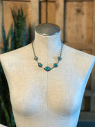 The Sutton Necklace, 1-Necklaces-Calli Co., Turquoise and Silver Jewelry, Native American Handmade, Zuni Tribe, Navajo Tribe, Brock Texas