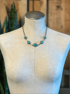 The Sutton Necklace, 3-Necklaces-Calli Co., Turquoise and Silver Jewelry, Native American Handmade, Zuni Tribe, Navajo Tribe, Brock Texas