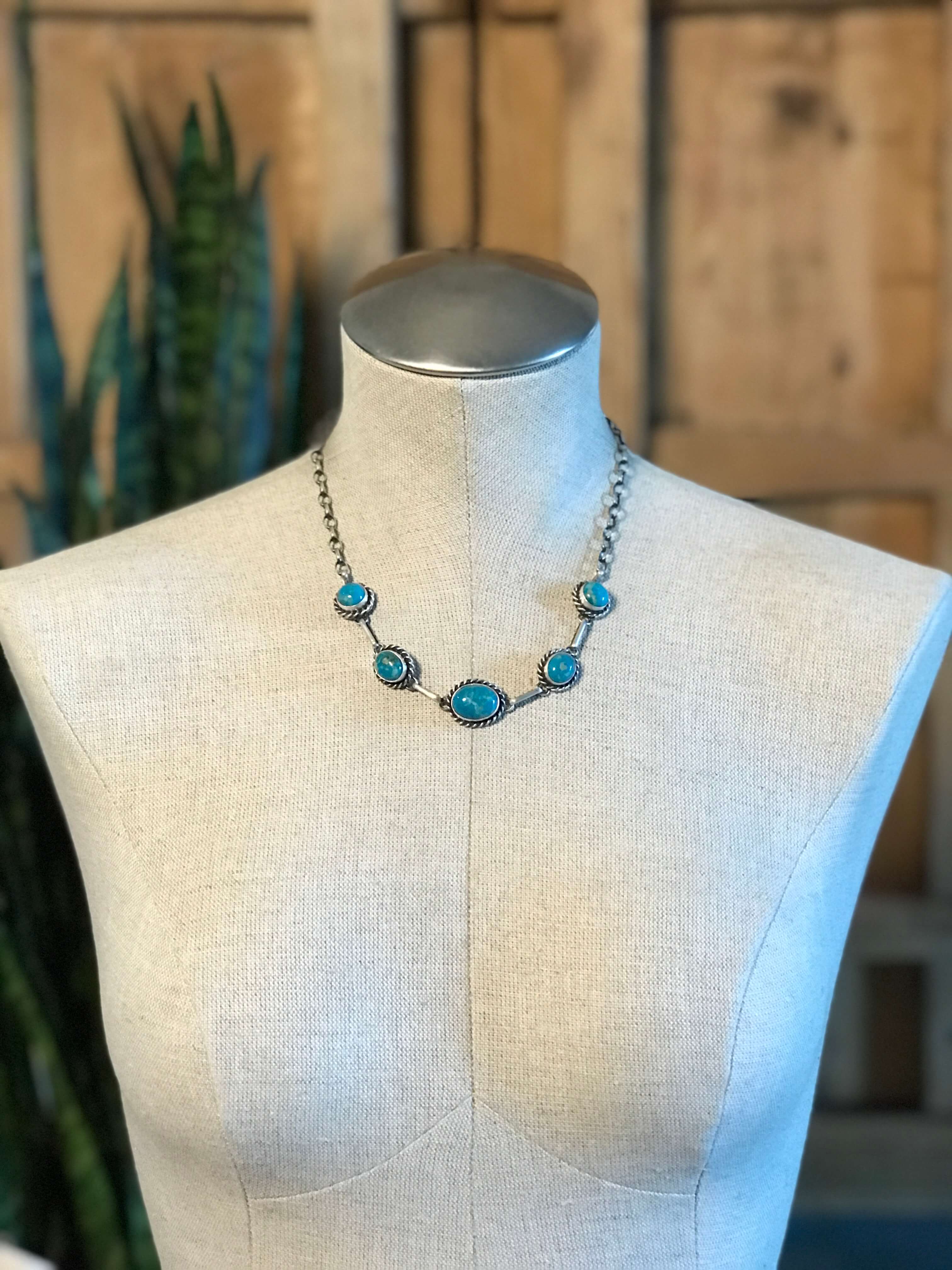 The Sutton Necklace, 5-Necklaces-Calli Co., Turquoise and Silver Jewelry, Native American Handmade, Zuni Tribe, Navajo Tribe, Brock Texas