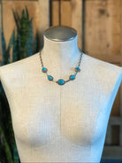 The Sutton Necklace, 7-Necklaces-Calli Co., Turquoise and Silver Jewelry, Native American Handmade, Zuni Tribe, Navajo Tribe, Brock Texas