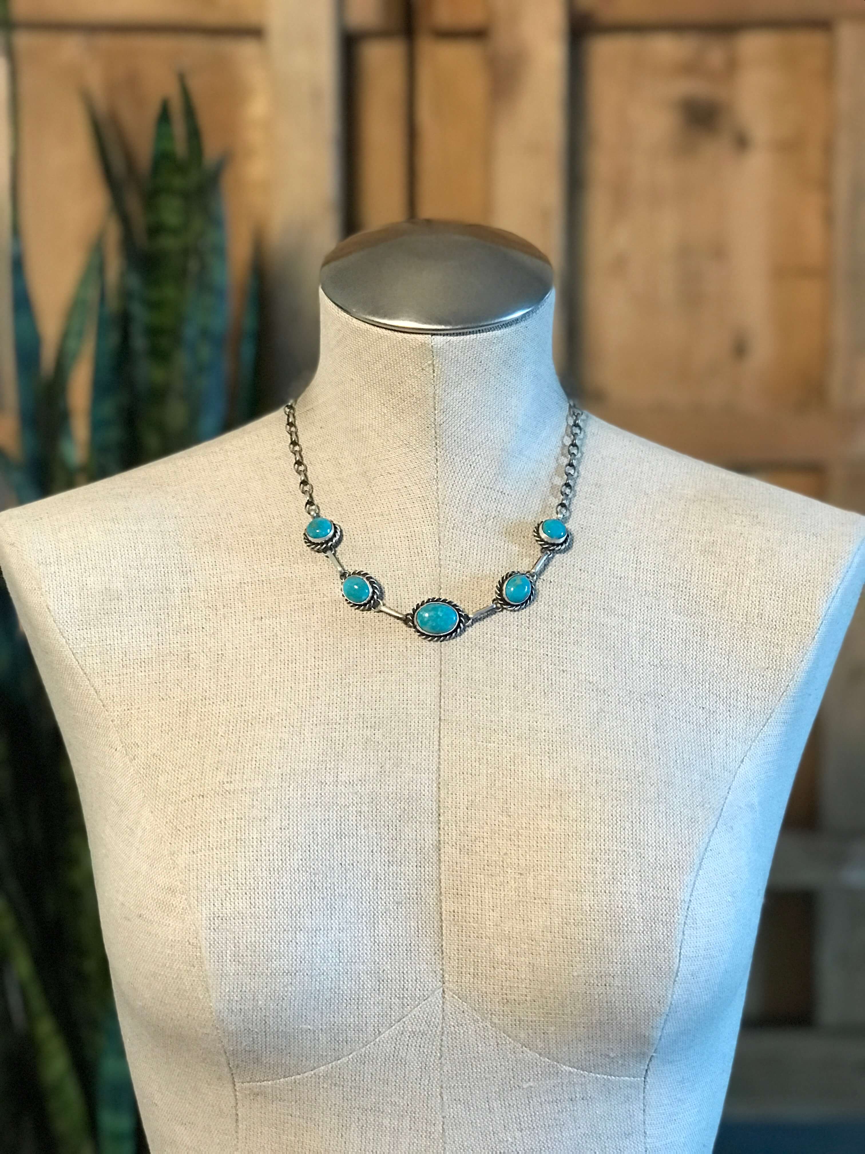 The Sutton Necklace, 9-Necklaces-Calli Co., Turquoise and Silver Jewelry, Native American Handmade, Zuni Tribe, Navajo Tribe, Brock Texas