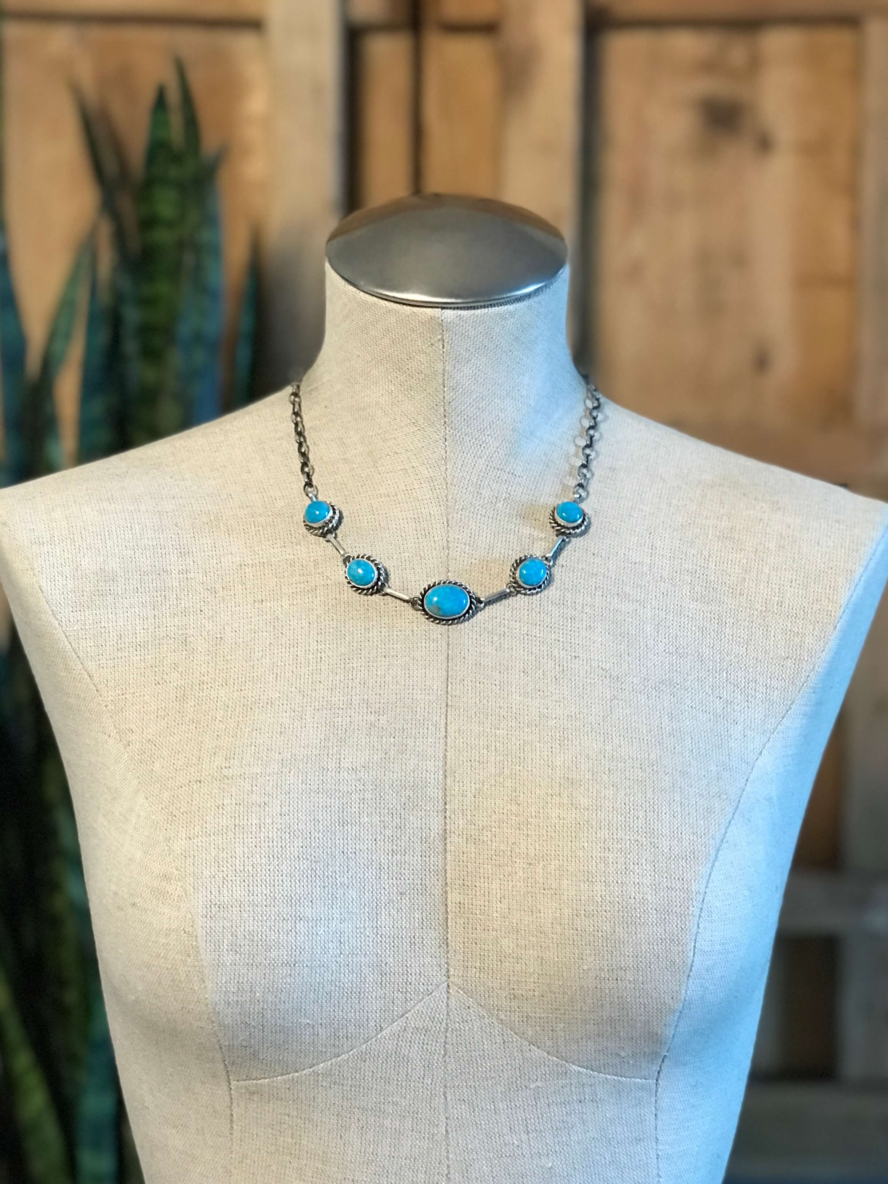 The Sutton Necklace, 10-Necklaces-Calli Co., Turquoise and Silver Jewelry, Native American Handmade, Zuni Tribe, Navajo Tribe, Brock Texas