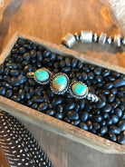 The Triple Stone Braid Cuff, 7-Bracelets & Cuffs-Calli Co., Turquoise and Silver Jewelry, Native American Handmade, Zuni Tribe, Navajo Tribe, Brock Texas