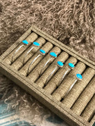 The Teague Cuffs xx-Bracelets & Cuffs-Calli Co., Turquoise and Silver Jewelry, Native American Handmade, Zuni Tribe, Navajo Tribe, Brock Texas