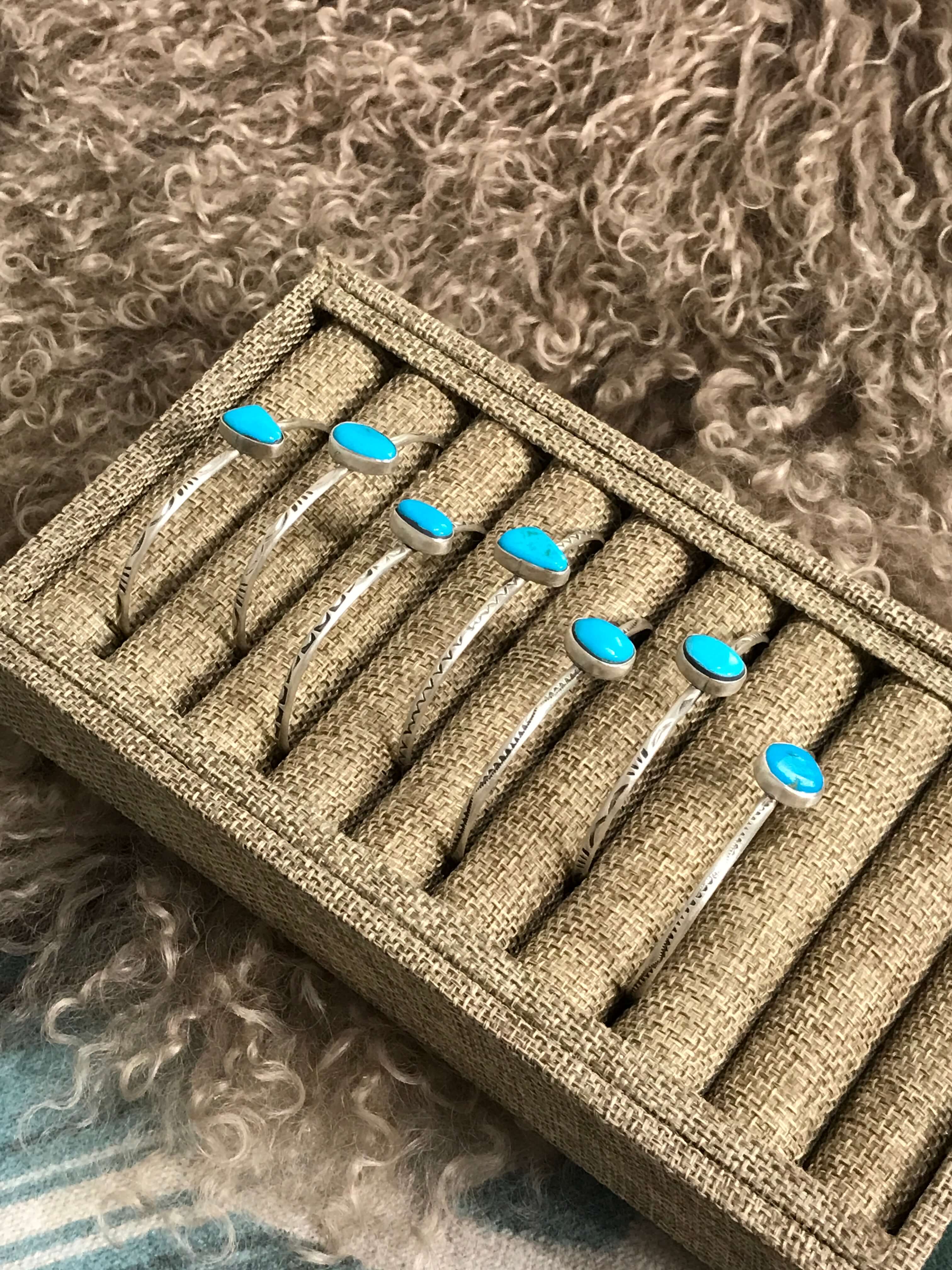 The Teague Cuffs xx-Bracelets & Cuffs-Calli Co., Turquoise and Silver Jewelry, Native American Handmade, Zuni Tribe, Navajo Tribe, Brock Texas