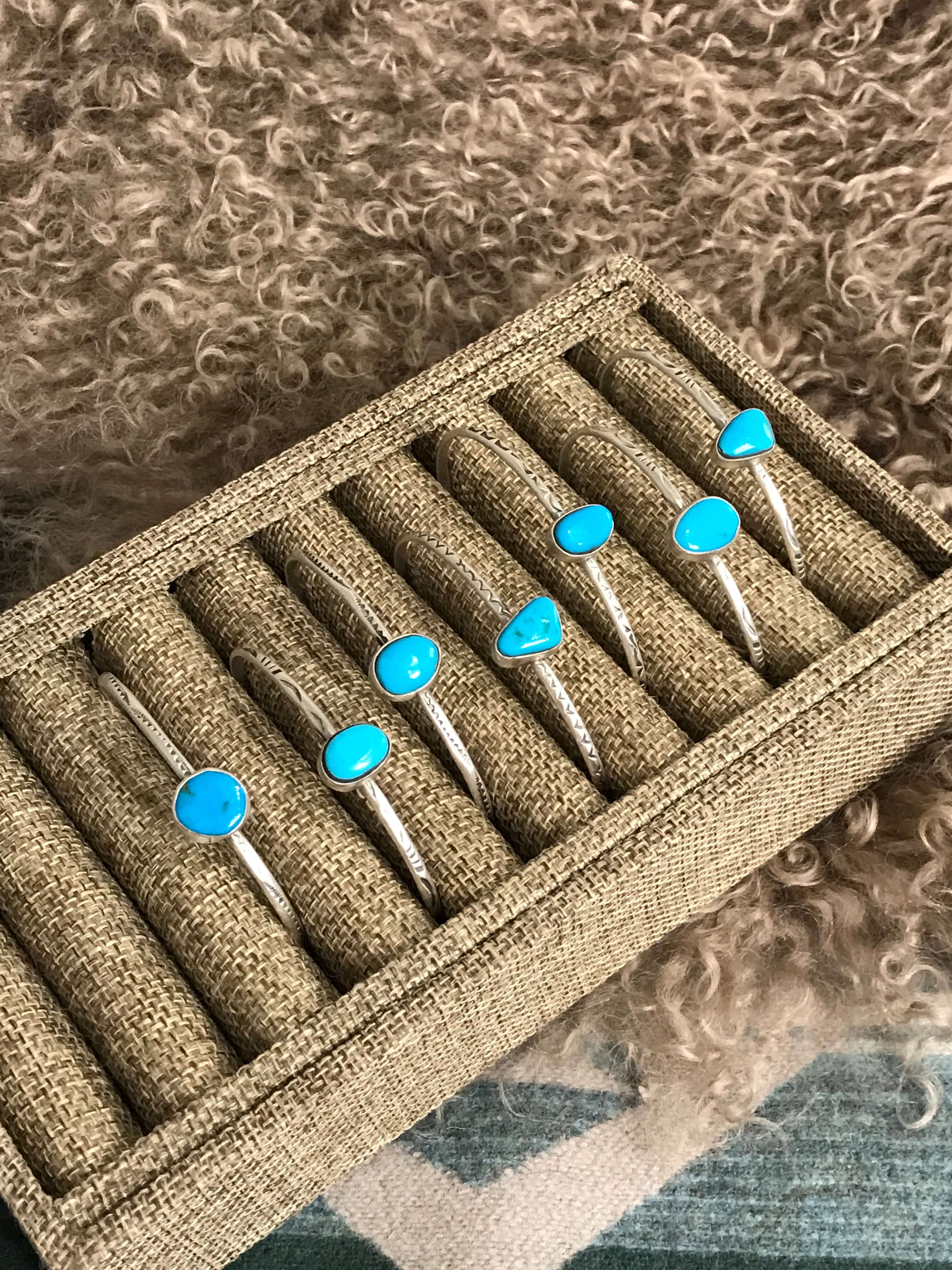 The Teague Cuffs xx-Bracelets & Cuffs-Calli Co., Turquoise and Silver Jewelry, Native American Handmade, Zuni Tribe, Navajo Tribe, Brock Texas