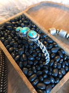 The Triple Stone Braid Cuff, 10-Bracelets & Cuffs-Calli Co., Turquoise and Silver Jewelry, Native American Handmade, Zuni Tribe, Navajo Tribe, Brock Texas