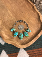 The Gallegos Link Bracelet, 2-Bracelets & Cuffs-Calli Co., Turquoise and Silver Jewelry, Native American Handmade, Zuni Tribe, Navajo Tribe, Brock Texas