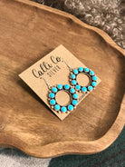 The Belinda Earrings xx-Earrings-Calli Co., Turquoise and Silver Jewelry, Native American Handmade, Zuni Tribe, Navajo Tribe, Brock Texas