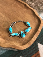 The Ellaville Link Bracelet, 2 xx-Bracelets & Cuffs-Calli Co., Turquoise and Silver Jewelry, Native American Handmade, Zuni Tribe, Navajo Tribe, Brock Texas