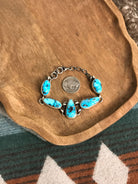 The Ellaville Link Bracelet, 2 xx-Bracelets & Cuffs-Calli Co., Turquoise and Silver Jewelry, Native American Handmade, Zuni Tribe, Navajo Tribe, Brock Texas