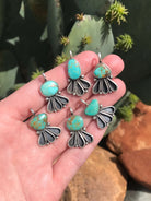 The Coastal Turquoise Pendant-Pendants-Calli Co., Turquoise and Silver Jewelry, Native American Handmade, Zuni Tribe, Navajo Tribe, Brock Texas