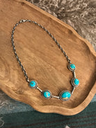 The Sutton Necklace, 3-Necklaces-Calli Co., Turquoise and Silver Jewelry, Native American Handmade, Zuni Tribe, Navajo Tribe, Brock Texas